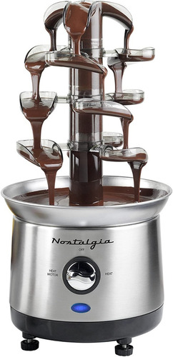 Fuente Chocolate Cascada Acero Inoxidable Fondue Nostalgia