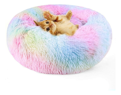 Cama Perro Gato Mascota Antiestres Felpa 50 Cms C-91004