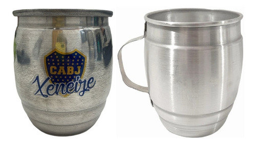 Vaso Jarro Chop Cervecero Aluminio Cuadros Futbol 500 Cc Hsk