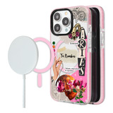 Funda Para iPhone Magsafe Signo Zodiaco Aries Nombre