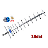 Antena Exterior Yagi 35dbi 4g Amplificador/modem/t.rural Cta