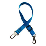 Cinto De Segurança Pet Universal Porte Cães E Gatos P/ Carro Cor Azul