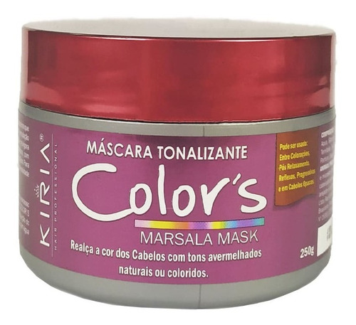 2 Mascara Tonalizante Marsala Natural 250g