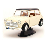 Mini Cooper 1969 De Colección Escala 1:18 Bburago Marfil 