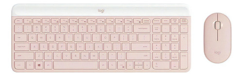 Kit Teclado Y Mouse Wireless Logitech Mk470 Rose - Revogames