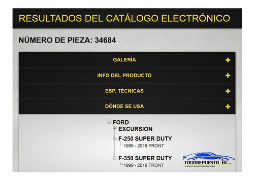 Amortiguador Delantero Ford F250 F350 Super Duty 4x2 Triton Foto 3