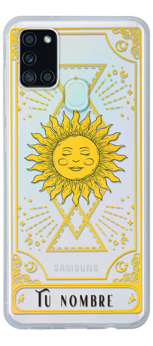 Funda Para Galaxy Cartas Tarot Sol Astros Con Tu Nombre