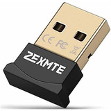 Adaptador Bluetooth Para Pc Zexmte Mini Dongle -negro