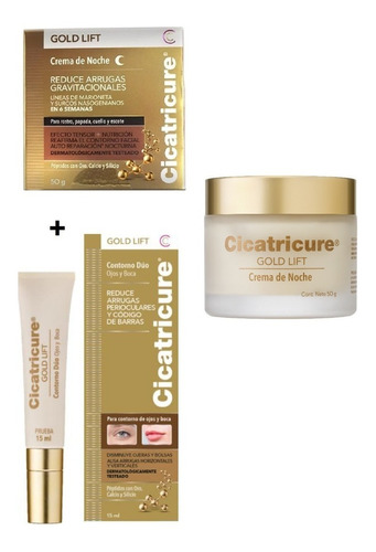 Cicatricure Crema Gold Lift Noche 50grs + Contorno De Ojos