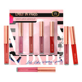 Kit 4 Labiales Liquidos Emily In Paris Efecto Mate 2.2ml C/u