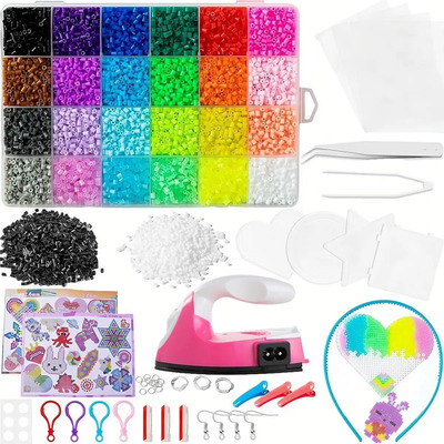 Kit 19041pcs Mini Hama Beads 2.6mm Hama Perler Con Plancha | Envío gratis