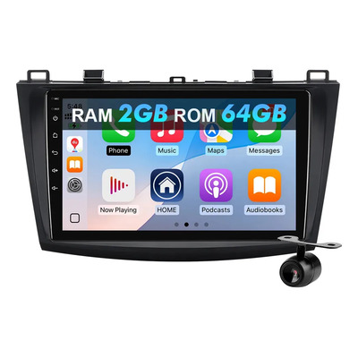 Estéreo 2gb Carplay Cámara Para Mazda 3 2010-2013 Gps Kit | Meses sin interés