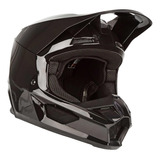 Casco Fox V1 Black Motocross Mips Mvrs Visera Imantada Qpg