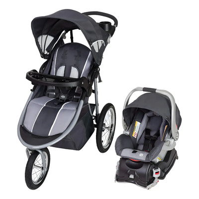 Carriola Baby Trend Cityscape Jogger Portabebe Llantas Aire Color Moonstone Chasis Negro | Meses sin interés
