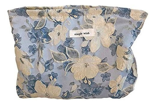 Bolsa De Maquillaje De Viaje Floral Estética Linda Para Muj