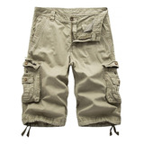 Pantalones Cortos Cargo De Talla Grande For Hombre De Moda