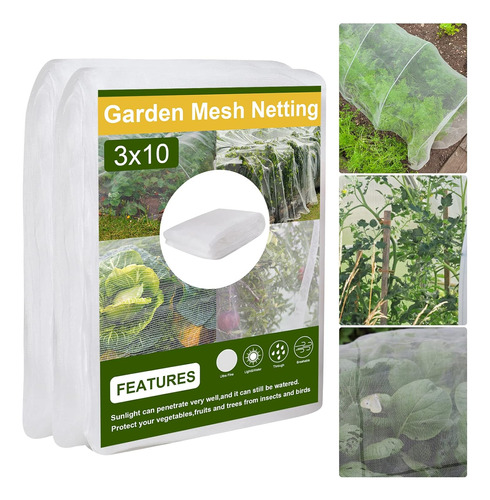 Mosquitero Para Plantas Verduras Frutas Flores 3x10 Metros