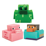 Producto Generico - Paladone Minecraft - Juego De 3 Patos D. Color Multicolor