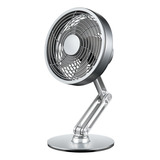 Mini Ventilador De Escritorio, Ventilador Portátil De Plata