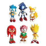 Coleção 6 Bonecas Em Miniatura Do Sonic The Hedgehog Amy Tai