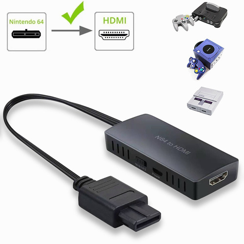Cable Hdmi Para N64, Soporte De Conversión 16:9/4:3, N64 A