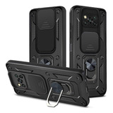 Funda Armor Ring Cubre Cámara Slide Para Poco X3 Nfc / Pro