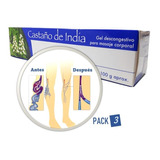Crema Para Varices Castaño De India Gel Descongestivo Pack 3
