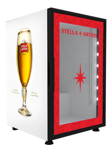 Cooler Stella Artois Bajo Cero Para Cervezas Color Blanco