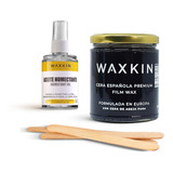 Kit Cera Española Premium Waxkin Piel Sensible + Aceite 