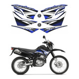 Kit Adesivos Compativel Com Yamaha Lander 250 2011 Preta