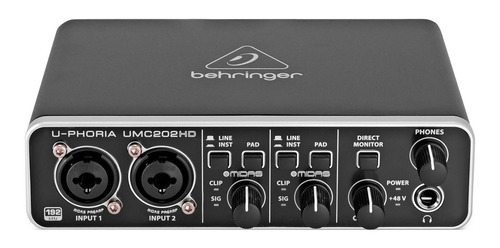 Interface De Audio Usb Behringer U Phoria Umc202 Hd  