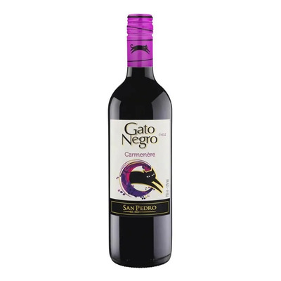 Vinho Tinto Seco Chileno Carménère 750ml Gato Negro | MercadoLivre