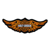Logo Harley Davidson Con Alas, Parche Bordado Escudo Harley 
