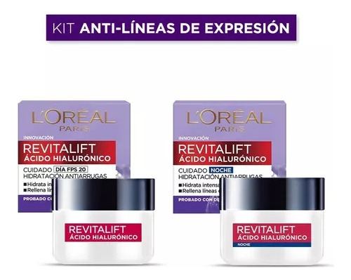 Kit Revitalift Cuidado Facial Crema De Día + De Noche 100ml