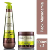 Pack Shampoo + Crema Macadamia Revitalizante Sin Sal 500ml