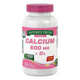 Calcio 600 Mg + Vitamina D3 - 250 Comprimidos Sabor Sin Sabor