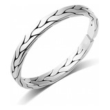 Beccalame, Brazalete De Plata Para Hombre, Joyería Trenzada,