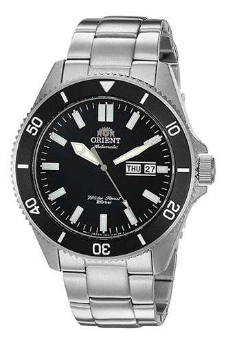 Reloj Pulsera  Orient Raaa0008b19a Negro Acero Inoxidable