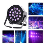 Foco 18 Led Uv Negro Luz Dmx Fiesta Fluor