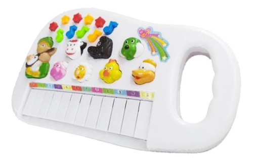 Teclado Som Animal Pianinho Infantil Piano Eletrônico Bichos