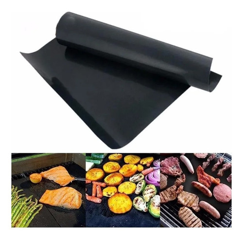 Manta Para Churrasco Antiaderente Black - 33 X 40 Cm