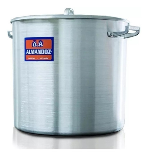 Olla Gastronomica Aluminio Nº 28 - 16 L Almandoz / Mayorista Color Plateado