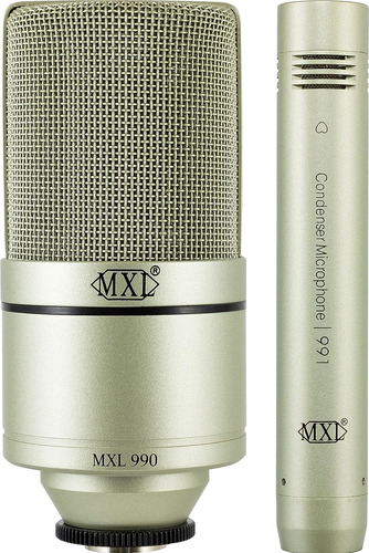 Mxl Kit De Microfone Profissional Para Gravação Mxl 990/991
