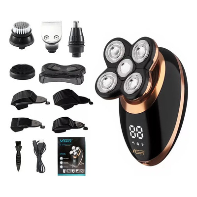 Maquina Afeitadora Vgr V-316 Cabeza Calvo Barba Recargable Color Negro | Envío gratis