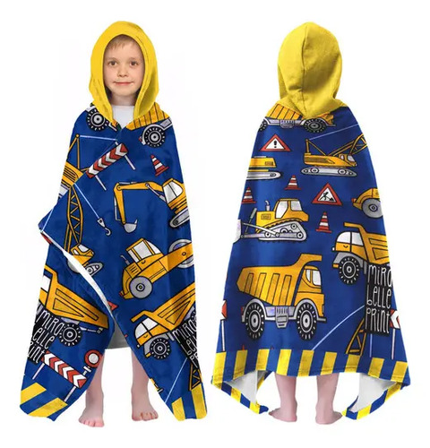 Toalla De Baño De Playa Con Capucha Para Niños, Poncho De Su