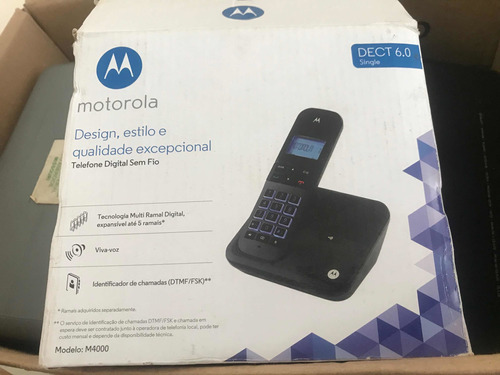 Telefone Sem Fio Motorola M4000 Usado Com Defeito