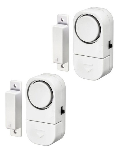 Alarma Puerta Ventana Sensor Magnético - Pack X2 - 90db