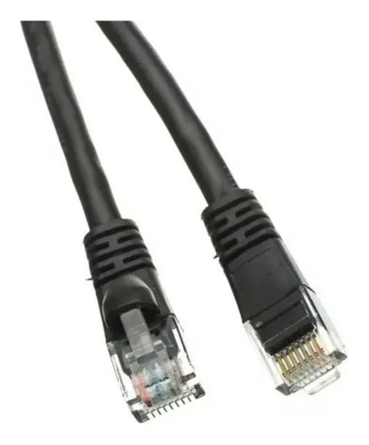 Cable De Red 1,5-1.8 Mts Cat. 5e Patch Cord Negro