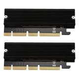 2 Adaptadores M.2 Nvme Ssd Ngff A Pcie 3.0 X16 Con Interfaz