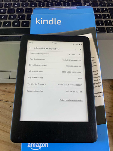 Kindle Touch 10 Generación Con Luz Integrada Y Wifi